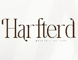 Harfterd font