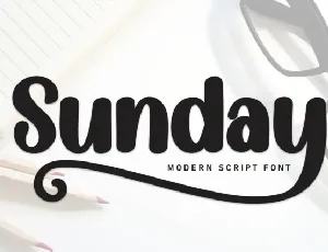 Sunday Display font