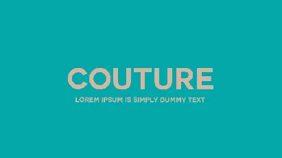 Couture Sans Serif font