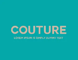 Couture Sans Serif font