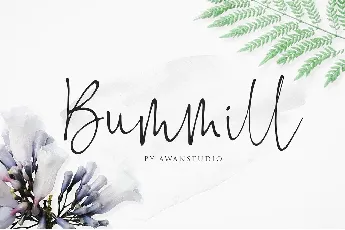 Bummill Signature font