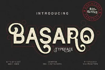 Basaro Display Free font