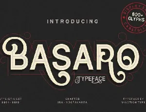 Basaro Display Free font