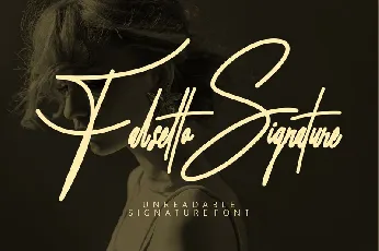 Falsetto Signature font