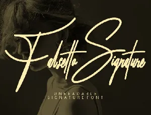 Falsetto Signature font