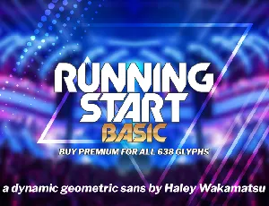 Running Start Basic font