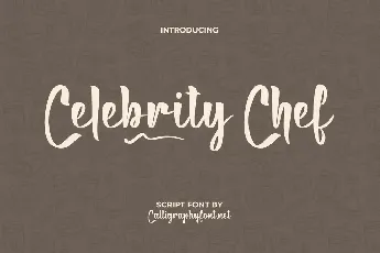 Celebrity Chef Demo font