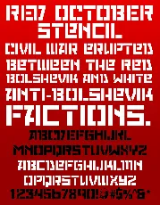 Red October font