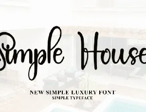 Simple House Typeface font