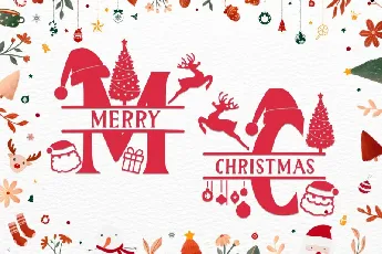 Welcome Christmas Monogram font