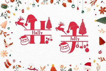 Welcome Christmas Monogram font