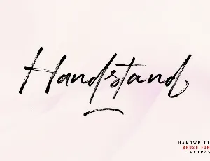 Handstand font