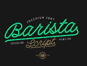 Barista Script font