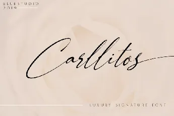 Carllitos Signature font