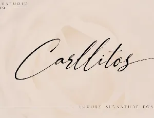 Carllitos Signature font