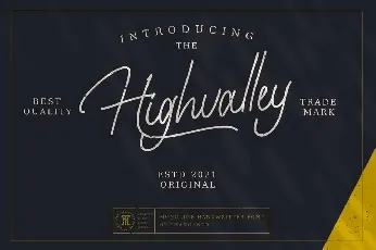 Highvalley font