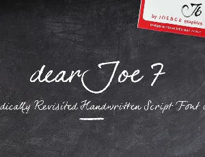 dearJoe 7 font