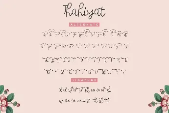 Thahiyat Demo font