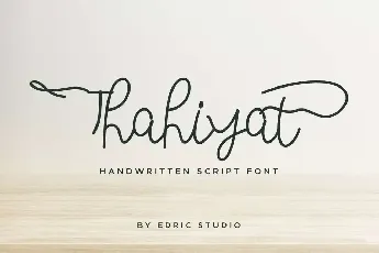 Thahiyat Demo font