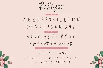 Thahiyat Demo font