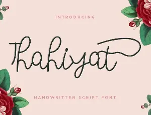 Thahiyat Demo font