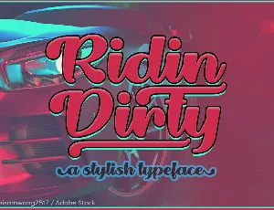 Ridin Dirty font