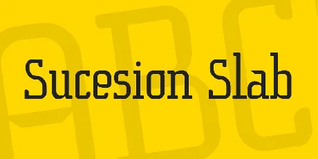 Sucesion Slab font