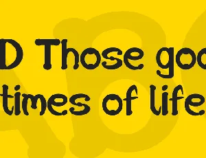 SD Those good times of life font