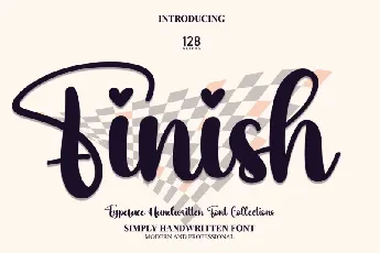 Finish Script font