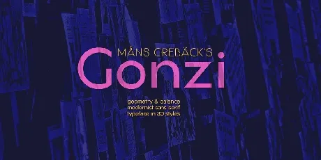 Gonzi Expanded font