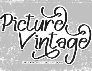 Picture Vintage font