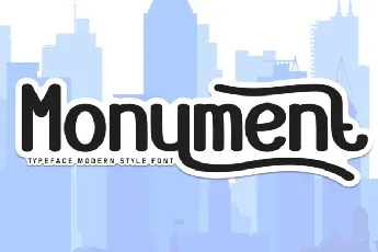 Monument Display font