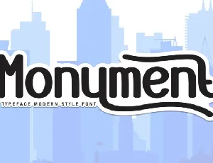 Monument Display font