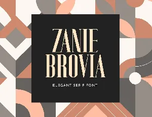 Zanie Brovia font