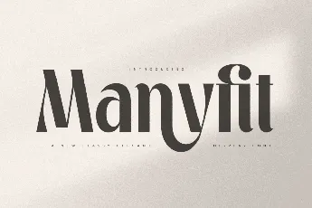 Manyfit font