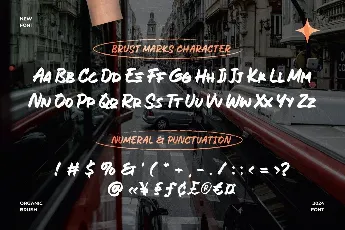 Brust Marks Demo font