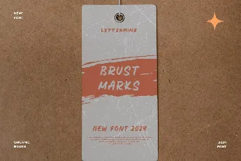 Brust Marks Demo font