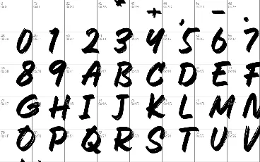 Brust Marks Demo font