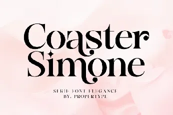 Coaster Simone font