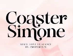 Coaster Simone font