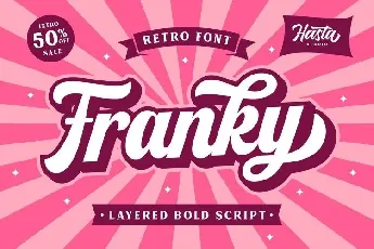 Franky Retro Script font