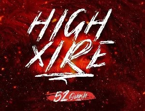 High Xire Brush font