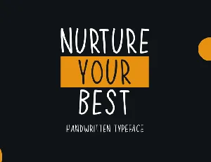 Nurture Your Best font