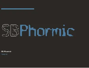 SB Phormic font