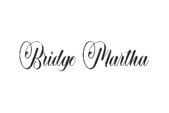 Bridge Martha Demo font