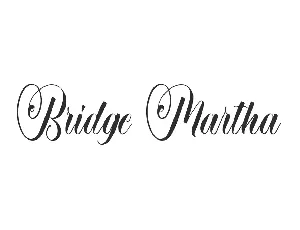 Bridge Martha Demo font
