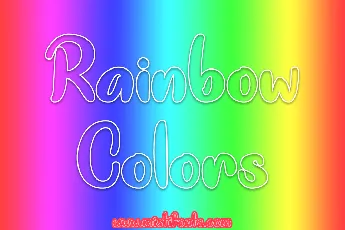 Rainbow Colors font