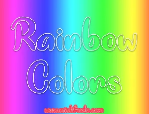 Rainbow Colors font