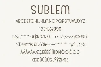 Sublem font