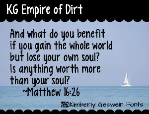 KG Empire of Dirt font